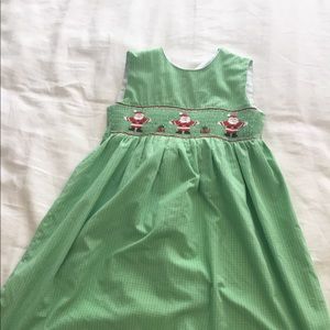 Orient expressed smocked Christmas dress EUC sz 4